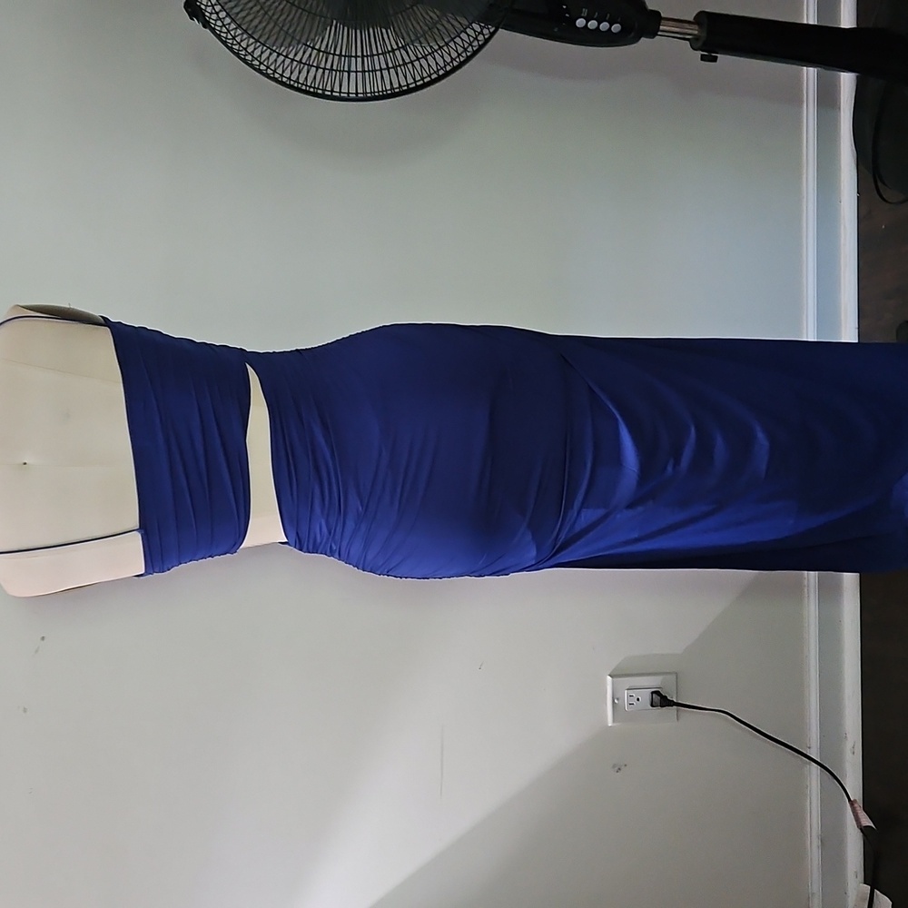 Zara Royal Blue Dress SZ MEDIUM - Picture 2 of 3